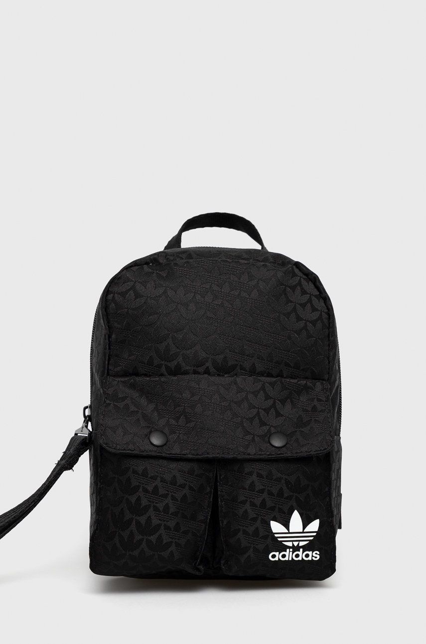 Adidas Originals plecak damski kolor czarny mały wzorzysty