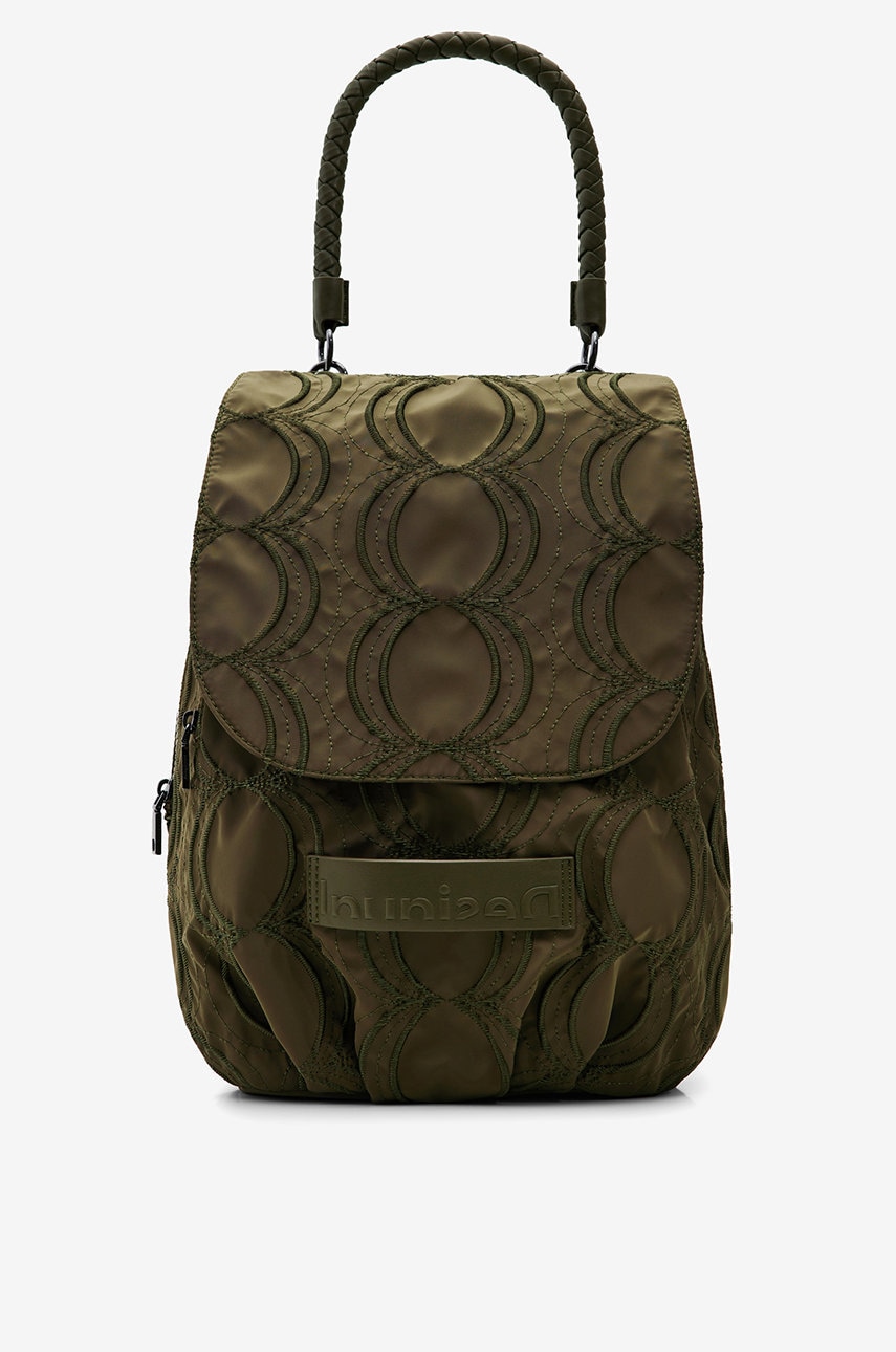 Desigual rucsac femei, culoarea verde, mic