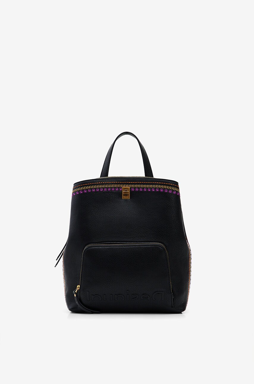 Desigual rucsac femei, culoarea negru, mic