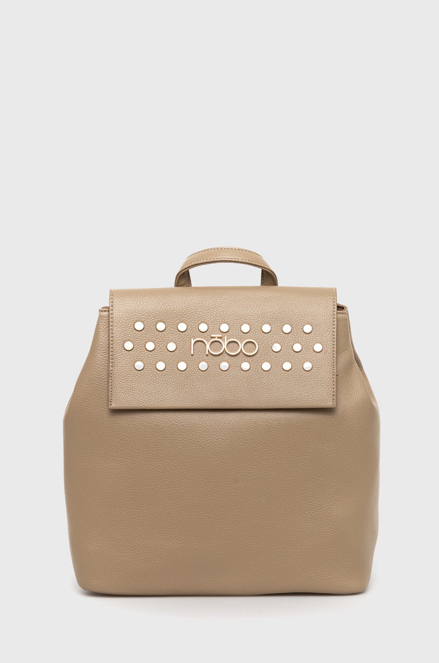 Nobo rucsac femei, culoarea bej, mare, cu imprimeu