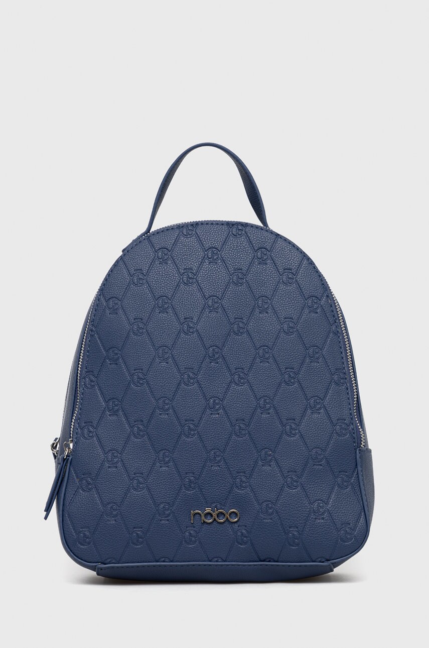 Nobo rucsac femei, culoarea albastru marin, mic, neted