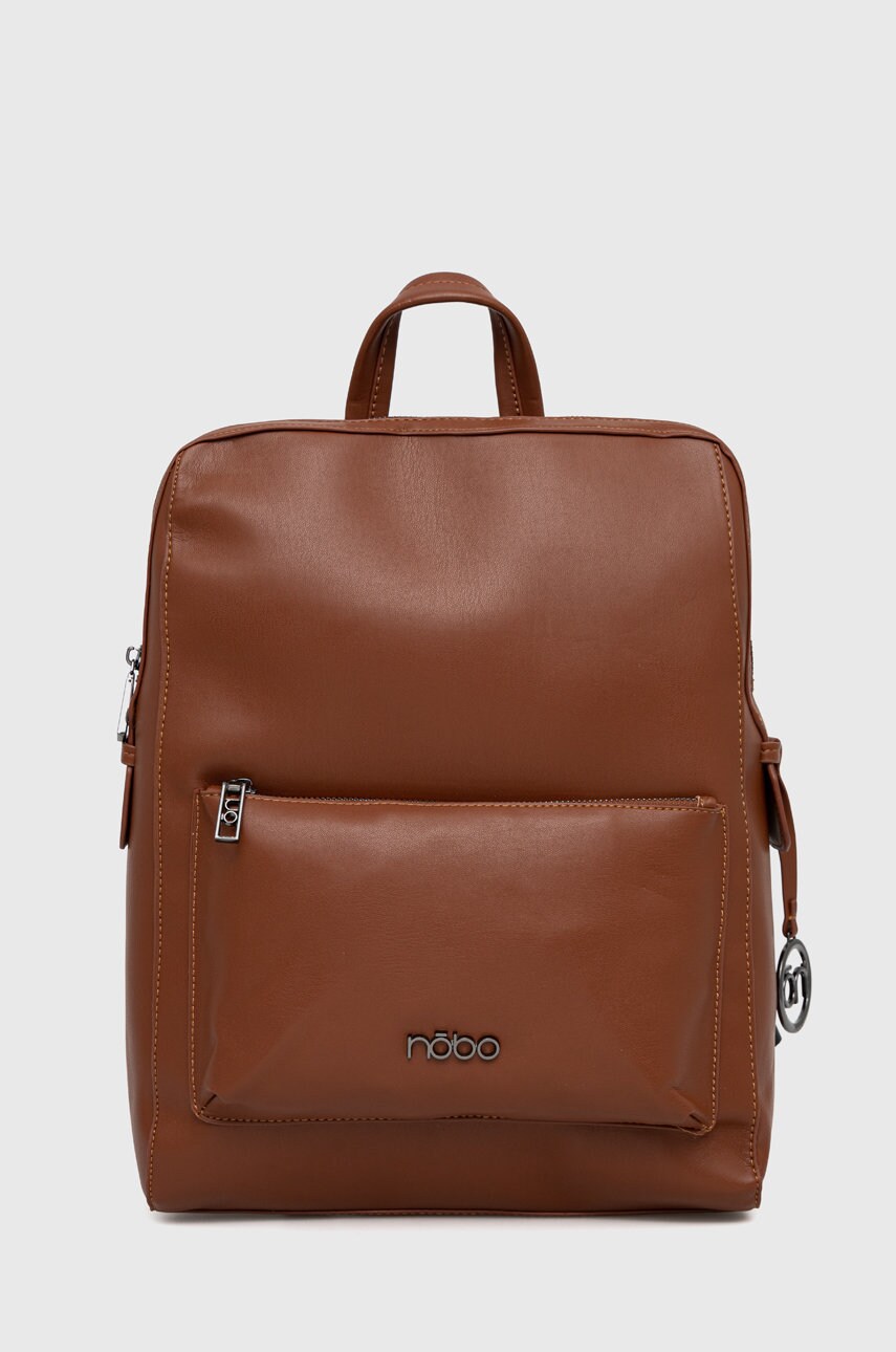 Nobo rucsac femei, culoarea maro, mare, neted