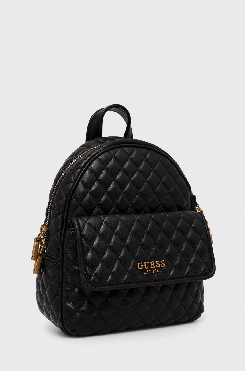

Рюкзак Guess женский цвет чёрный маленький однотонный