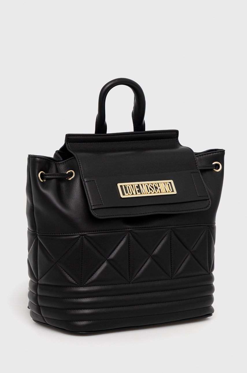 

Рюкзак Love Moschino жіночий колір чорний малий однотонний