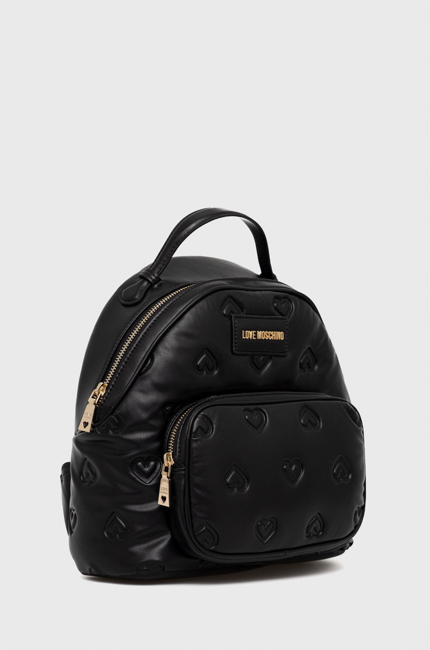 

Рюкзак Love Moschino жіночий колір чорний малий однотонний