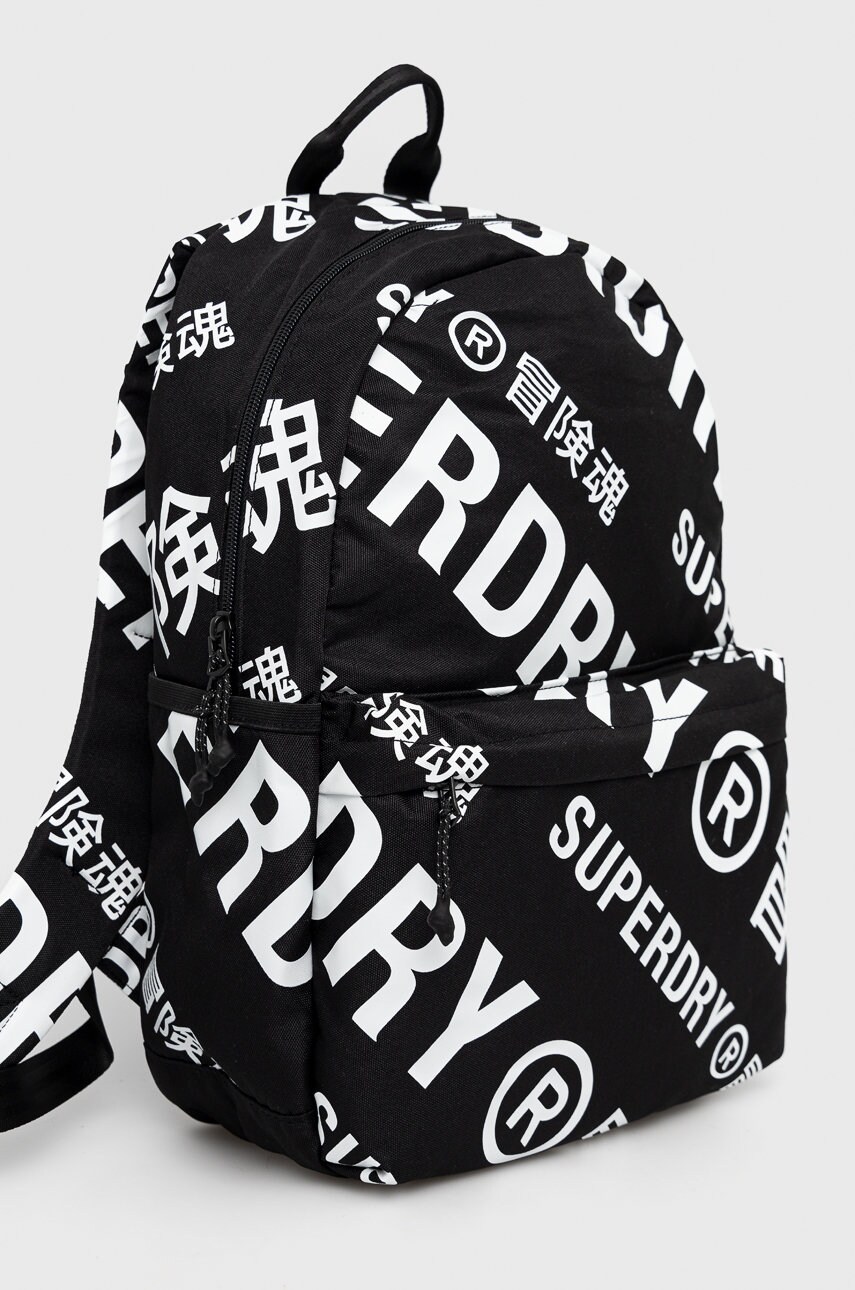

Рюкзак Superdry женский цвет чёрный большой узорный