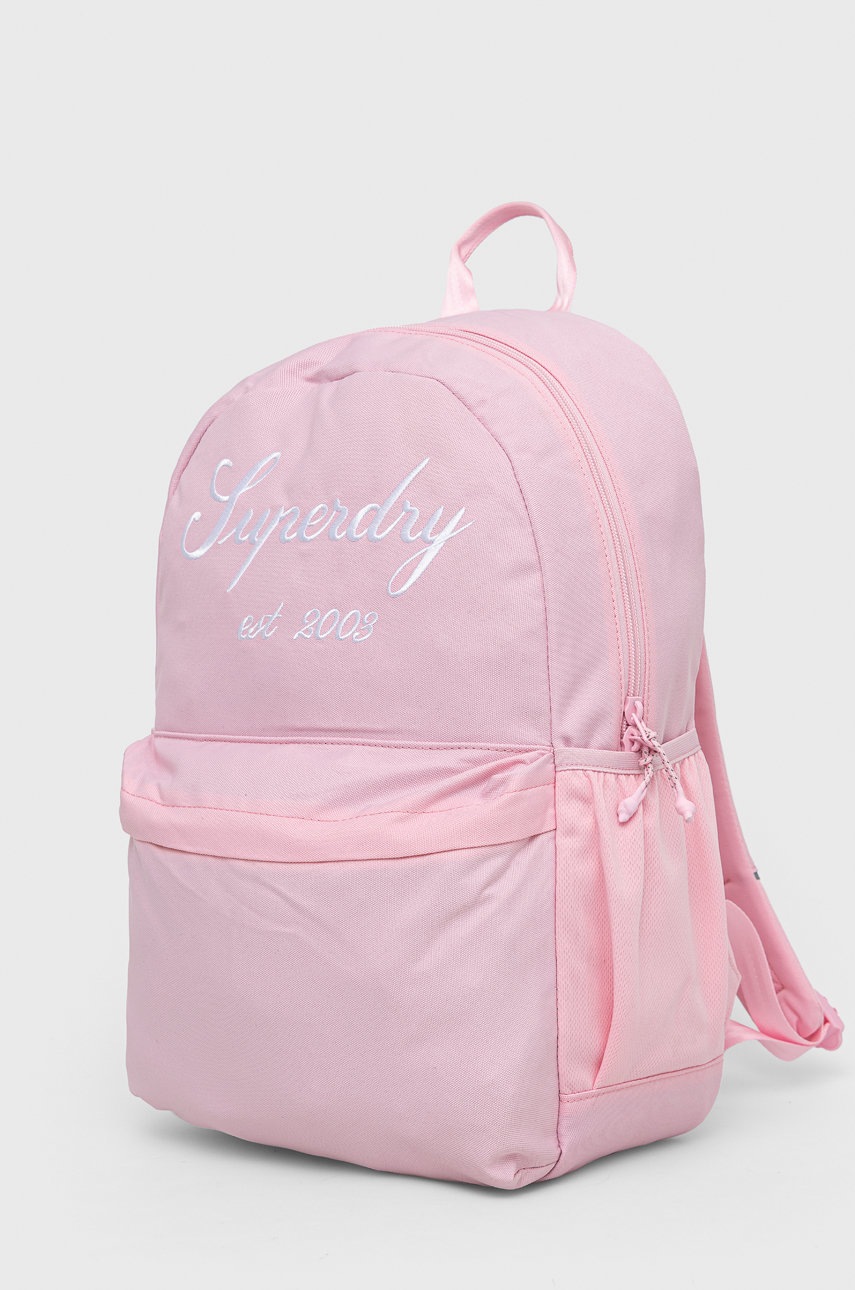 

Рюкзак Superdry жіночий колір рожевий великий однотонний