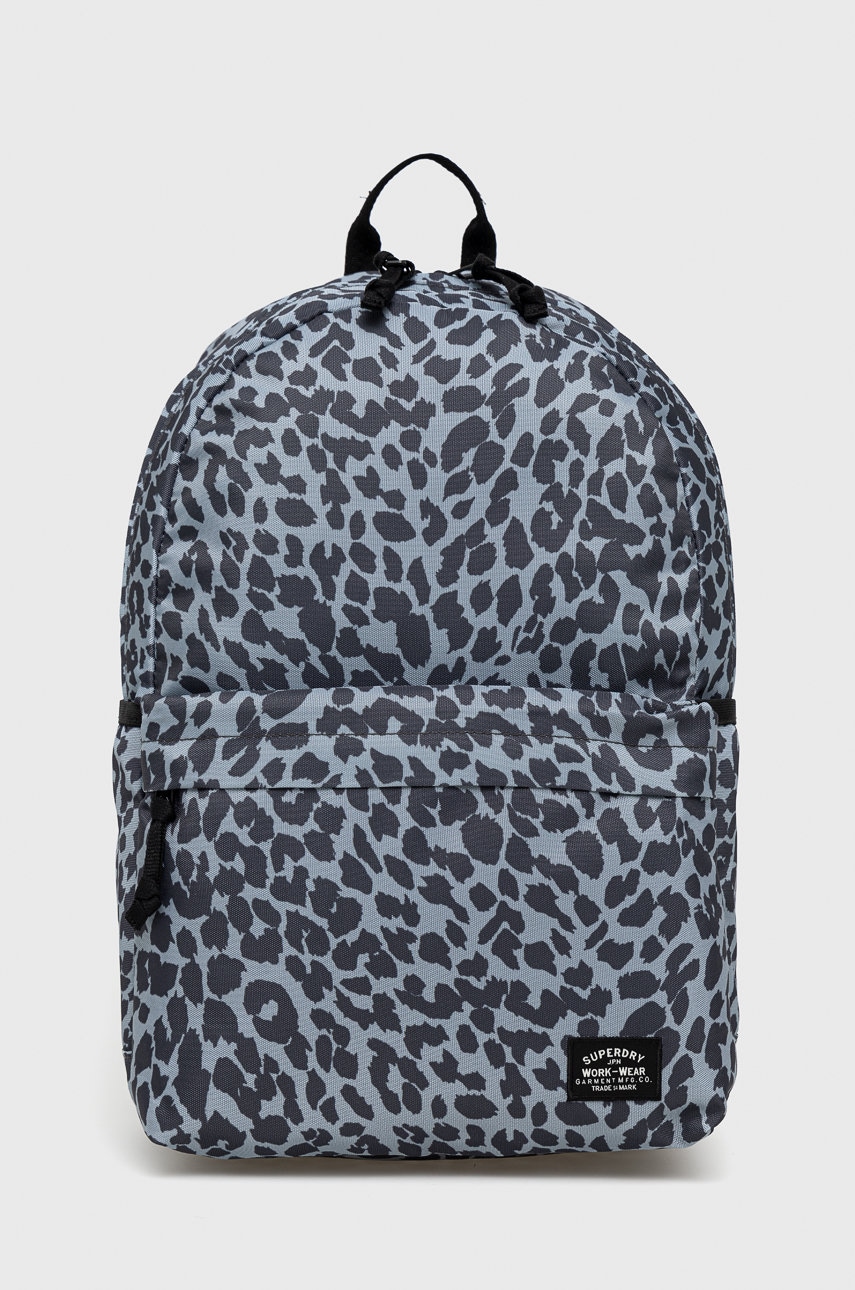 Superdry rucsac femei, culoarea gri, mare, modelator