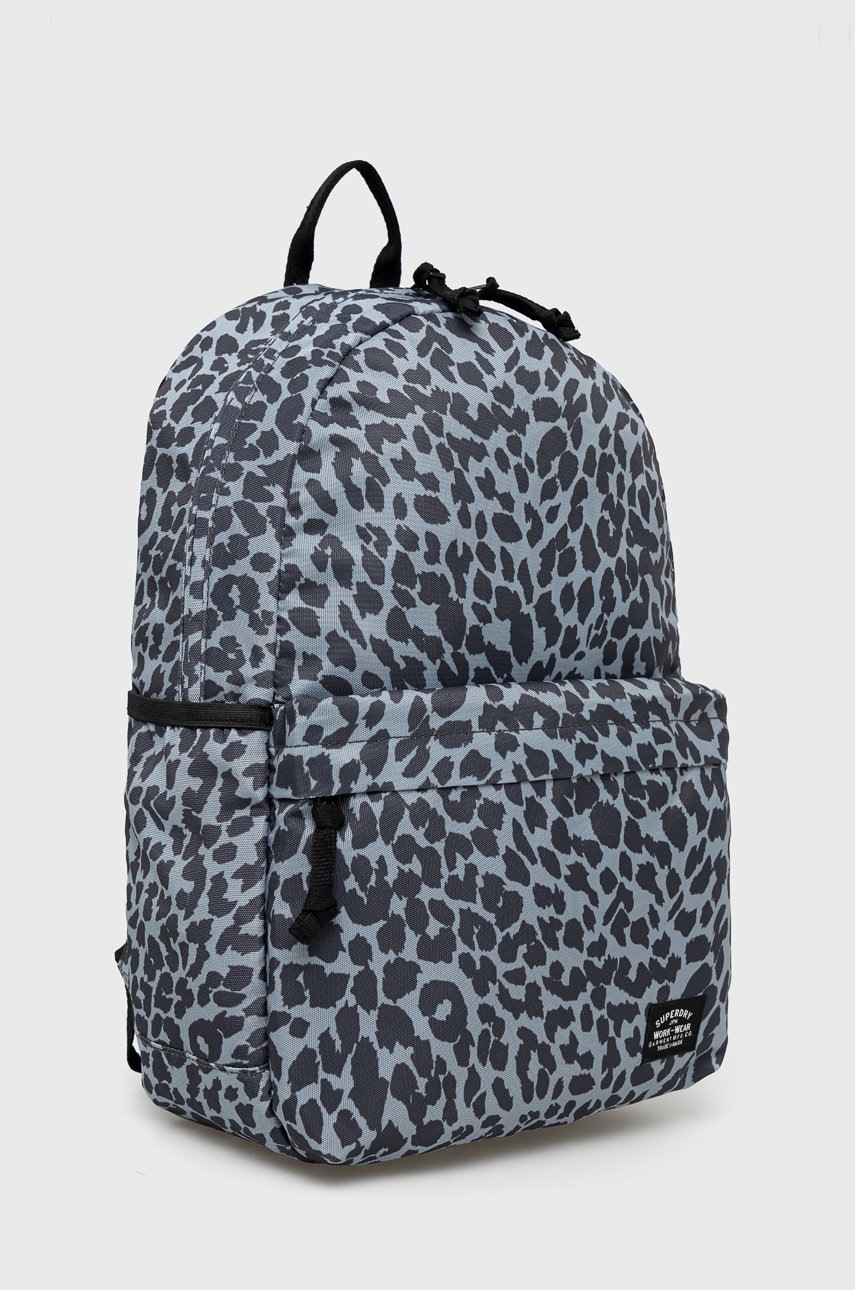 

Рюкзак Superdry женский цвет серый большой узорный