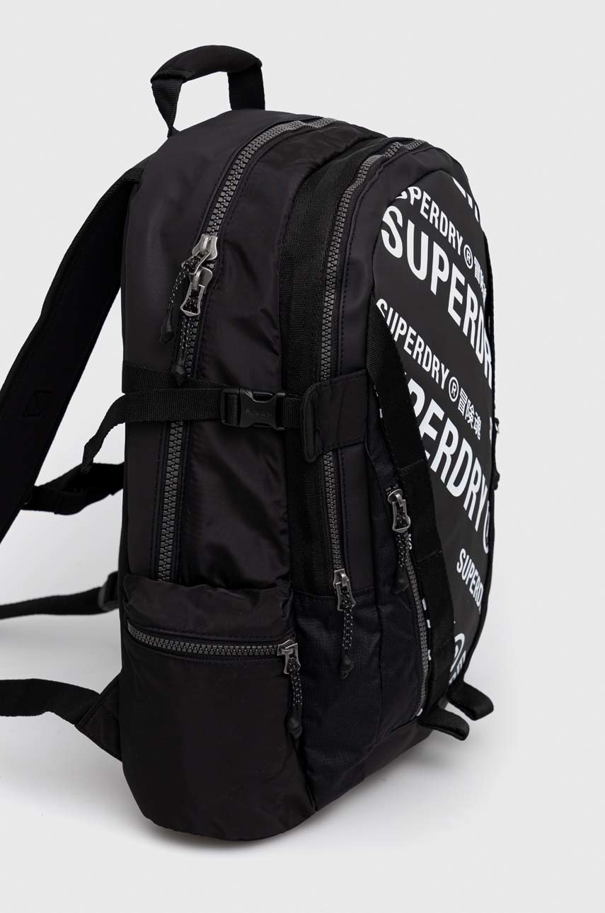 

Рюкзак Superdry жіночий колір чорний великий візерунок