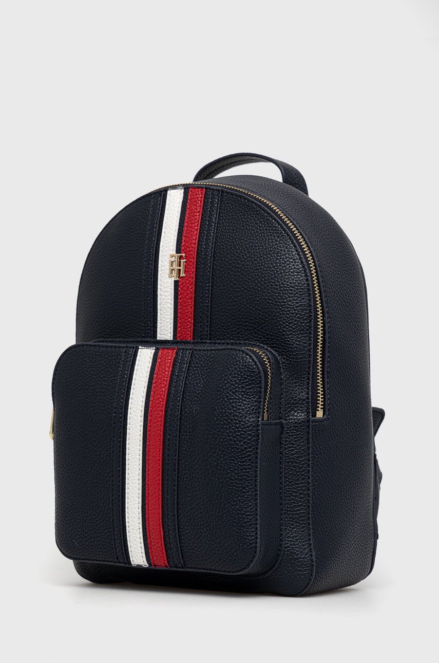 

Рюкзак Tommy Hilfiger женский цвет синий маленький однотонный