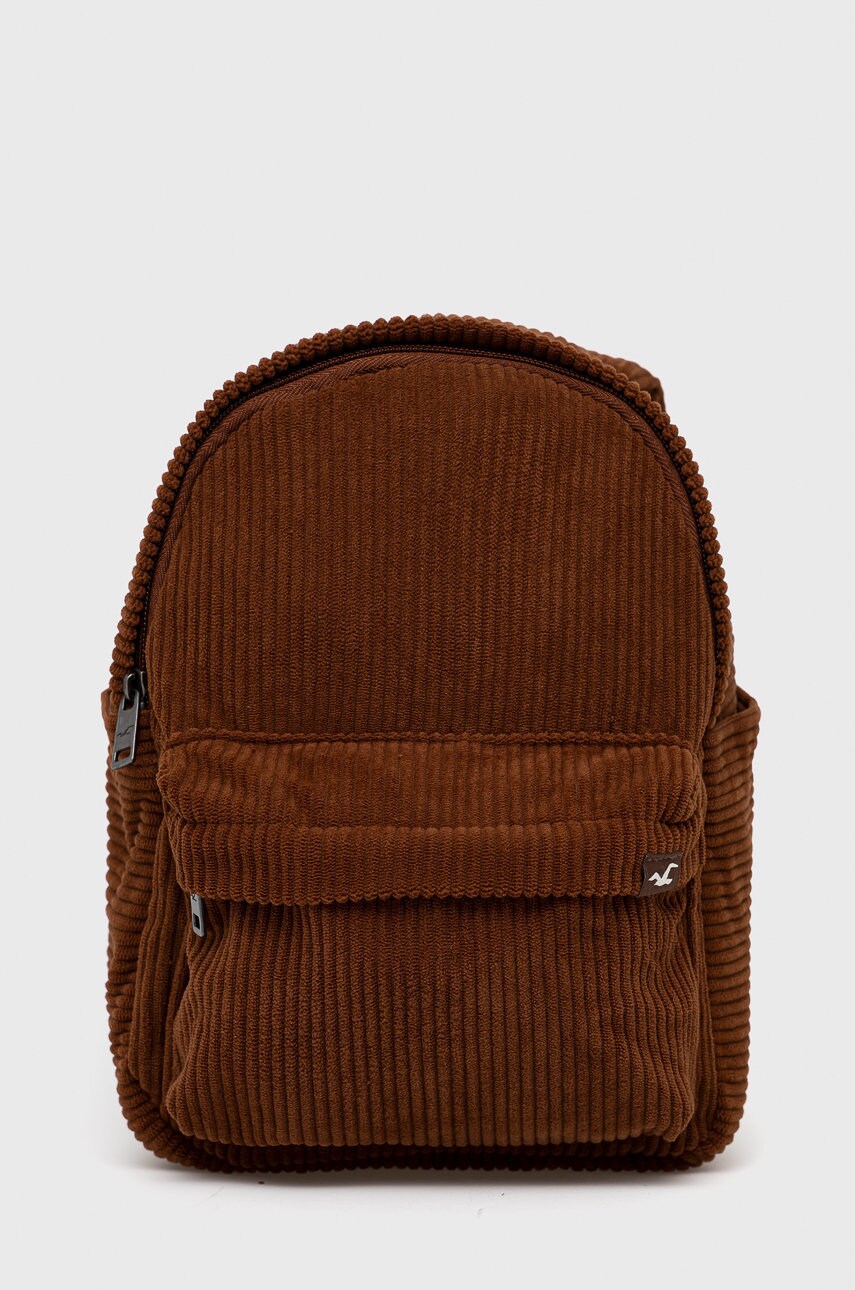 Hollister co. rucsac femei, culoarea maro, mic, neted