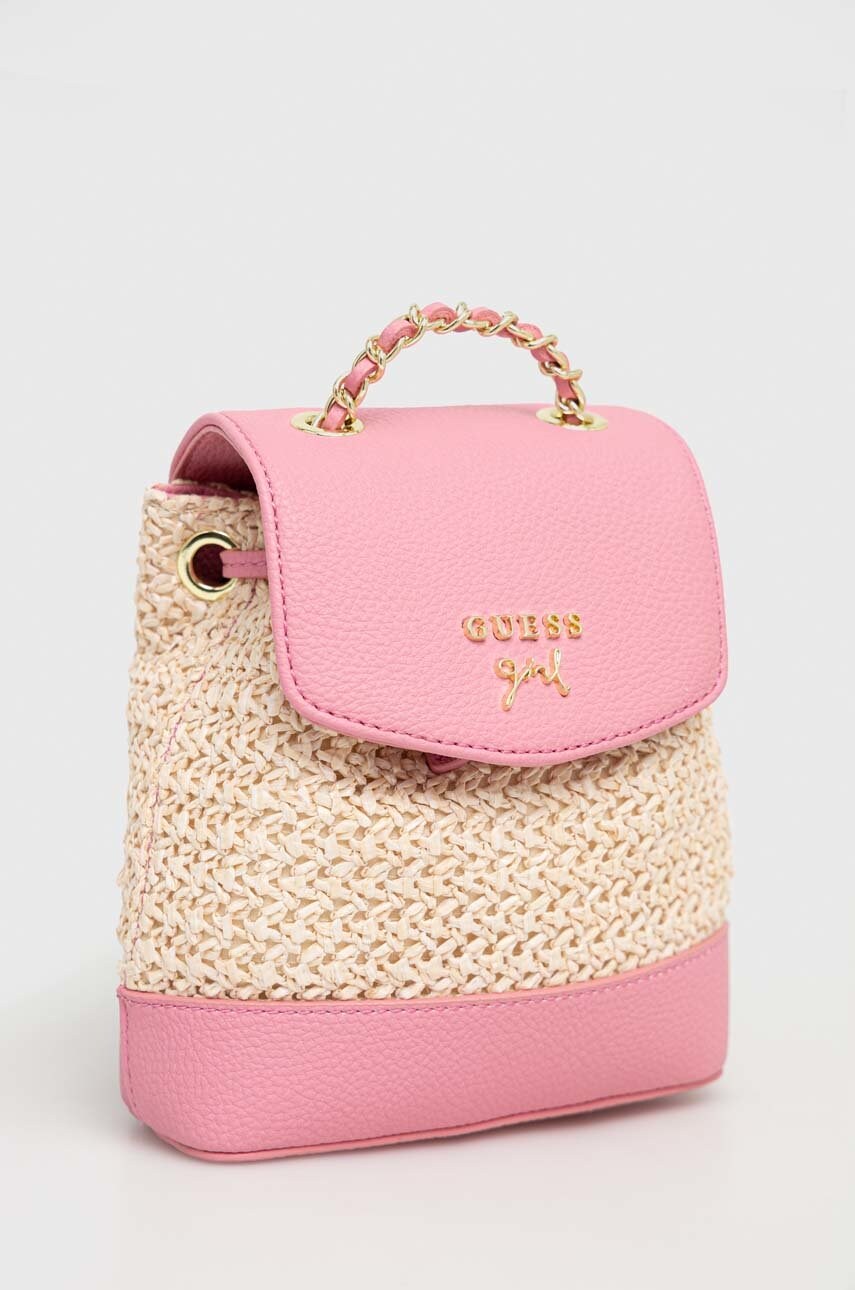 

Детский рюкзак Guess цвет розовый маленький узорный