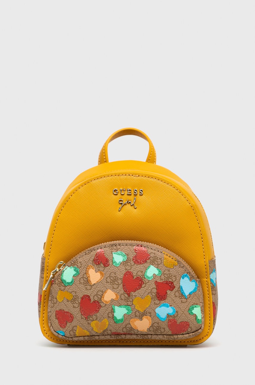 

Детска раница Guess в оранжево малък размер, Оранжев