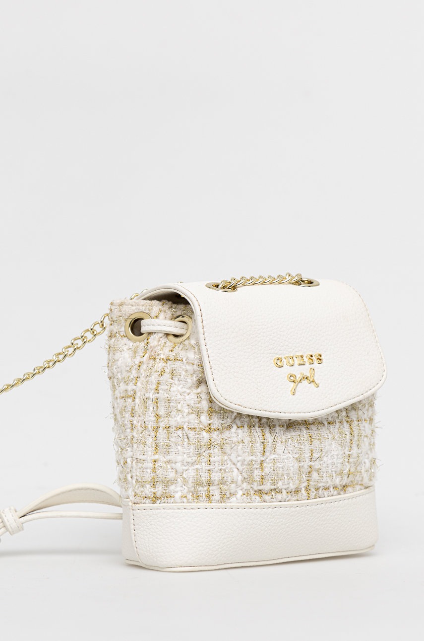 

Детский рюкзак Guess цвет бежевый маленький узорный