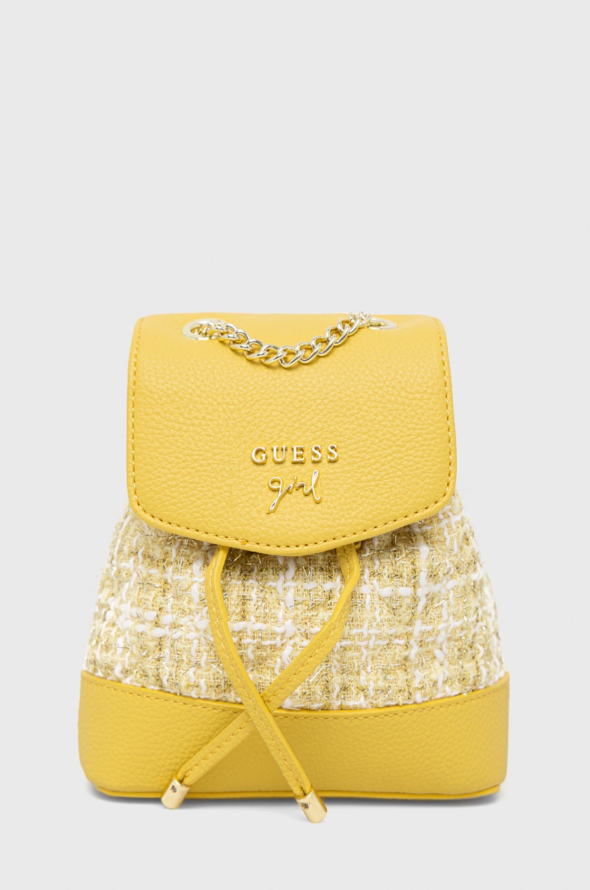 

Детский рюкзак Guess цвет жёлтый маленький узорный