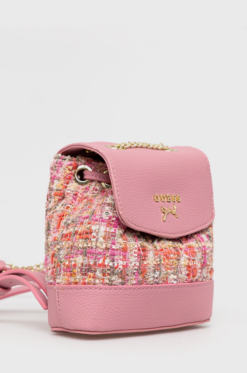 

Детский рюкзак Guess цвет розовый маленький узорный