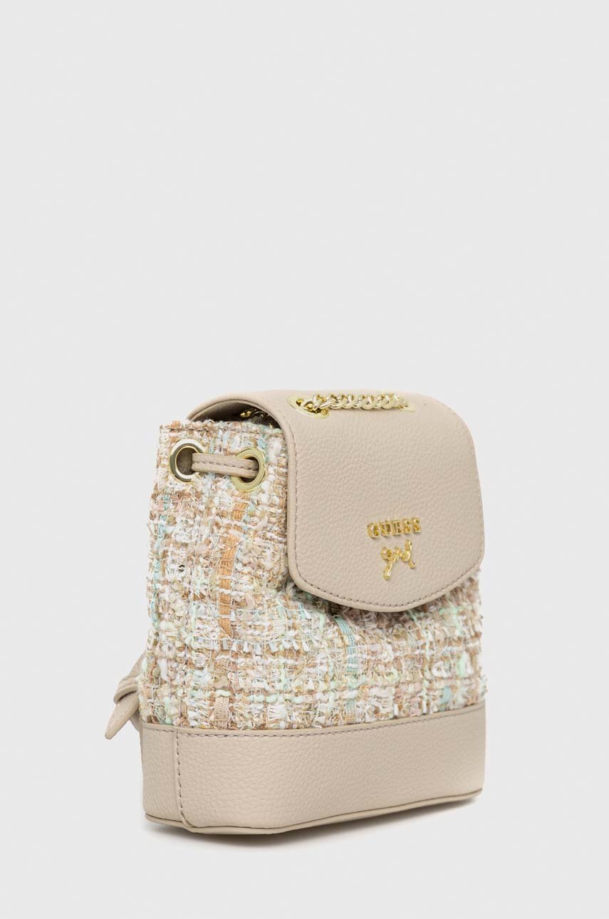 

Детский рюкзак Guess цвет бежевый маленький узорный