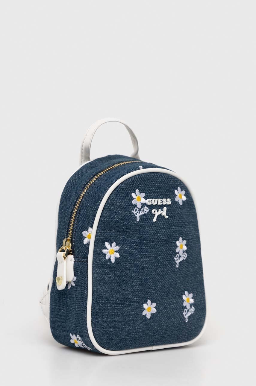 

Детский рюкзак Guess цвет синий маленький узорный