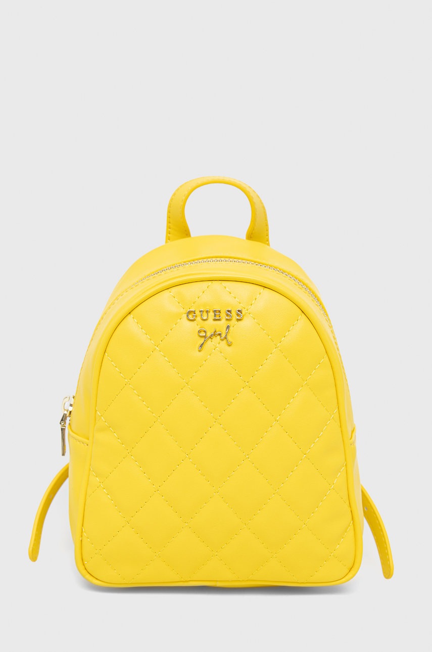

Детский рюкзак Guess цвет жёлтый маленький с аппликацией