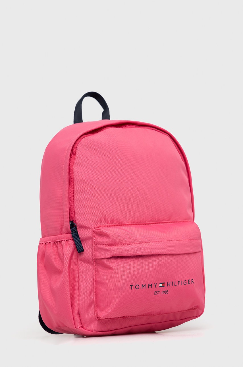 

Детский рюкзак Tommy Hilfiger цвет розовый большой с принтом