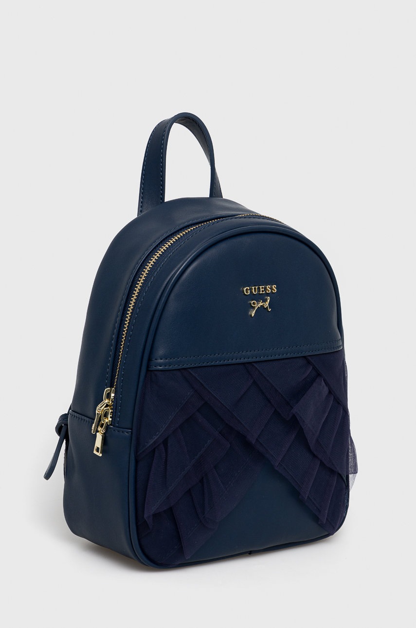 

Дитячий рюкзак Guess колір синій малий з аплікацією