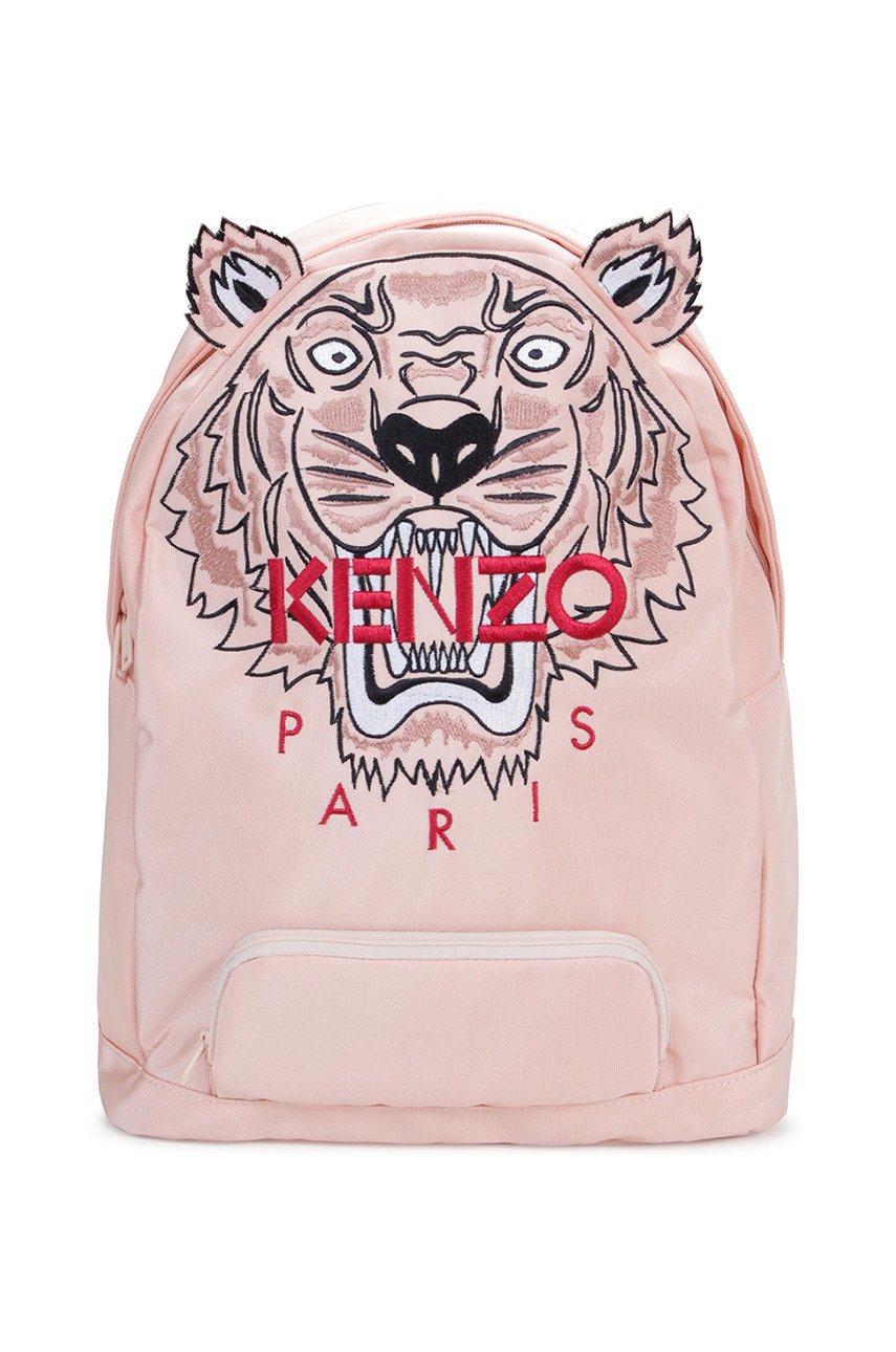 Дитячий рюкзак Kenzo Kids колір рожевий великий з аплікацією