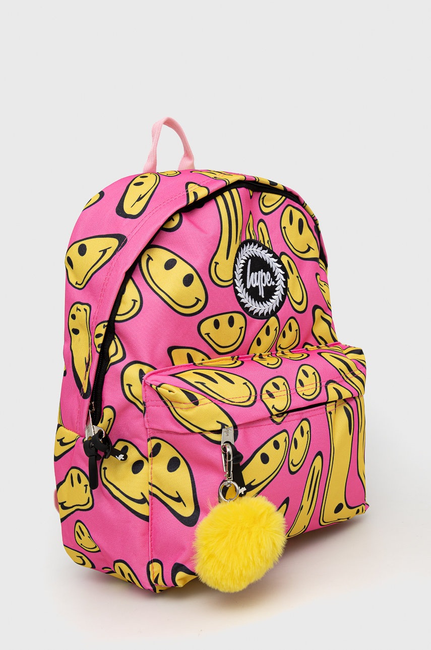 

Детский рюкзак Hype Pink & Yellow Happy Face Twlg-747 цвет розовый большой узорный