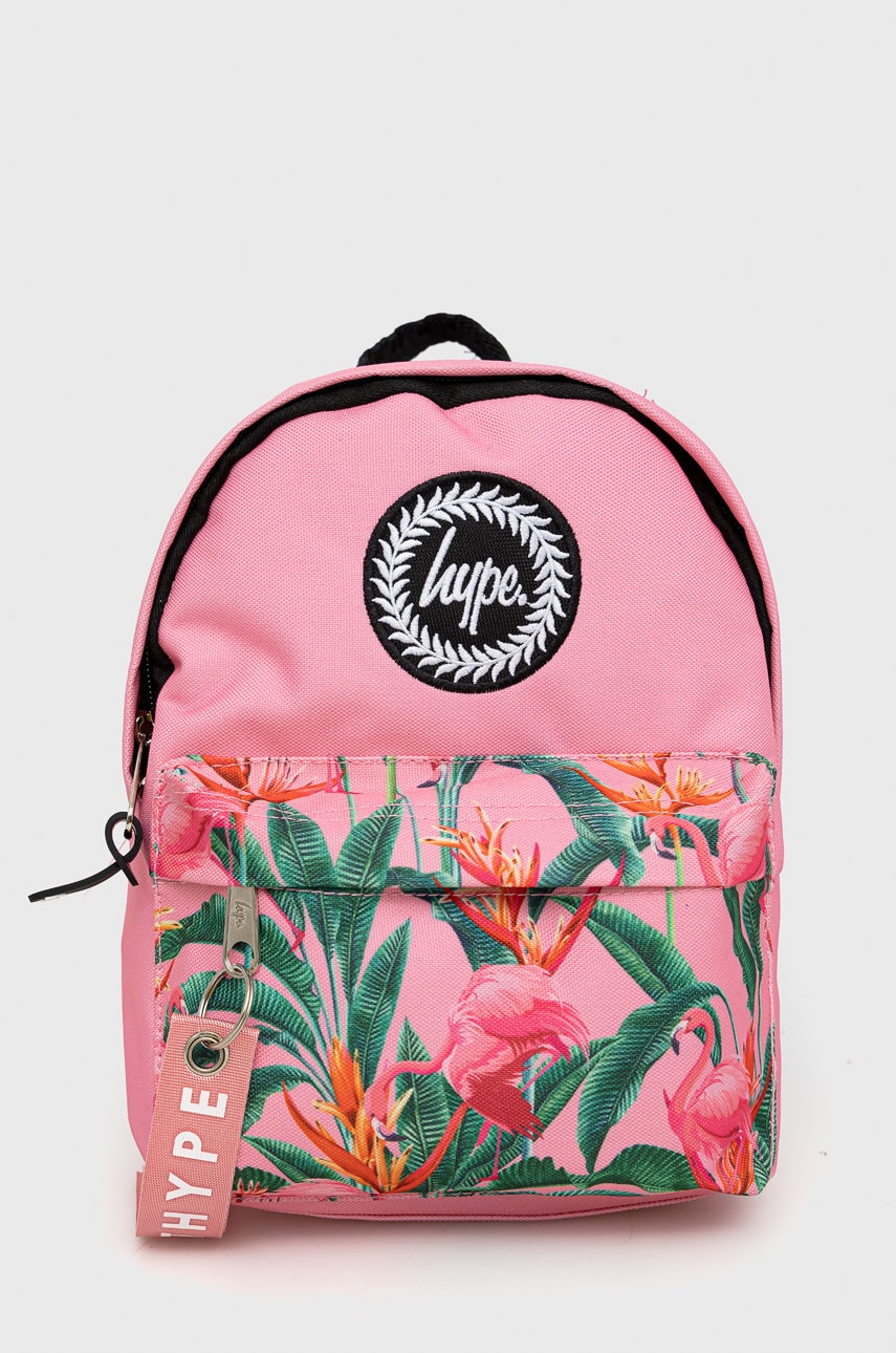 Hype ghiozdan copii pink flamingo rainforest mini twlg-938 culoarea roz, mare, modelator