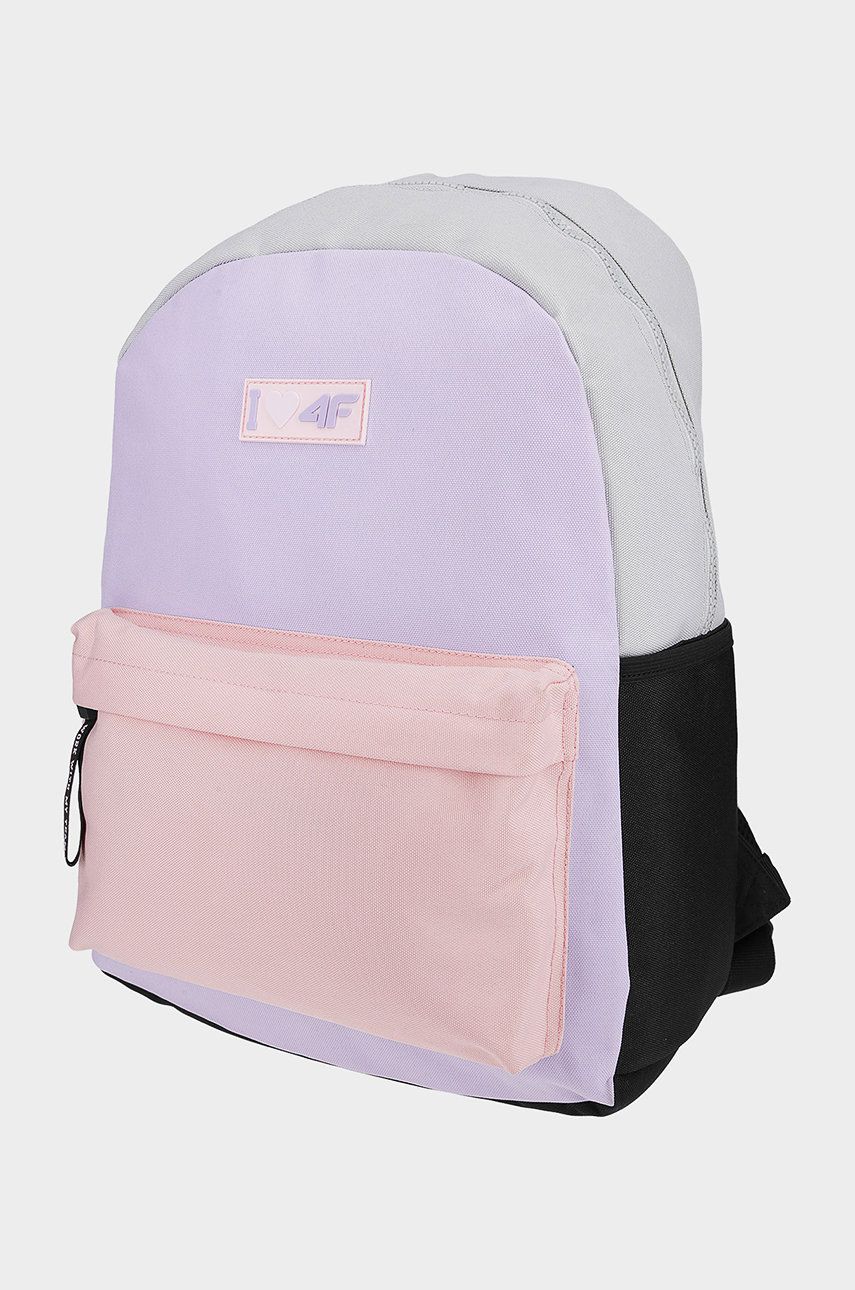 4F plecak dziecięcy kolor fioletowy duży gładki