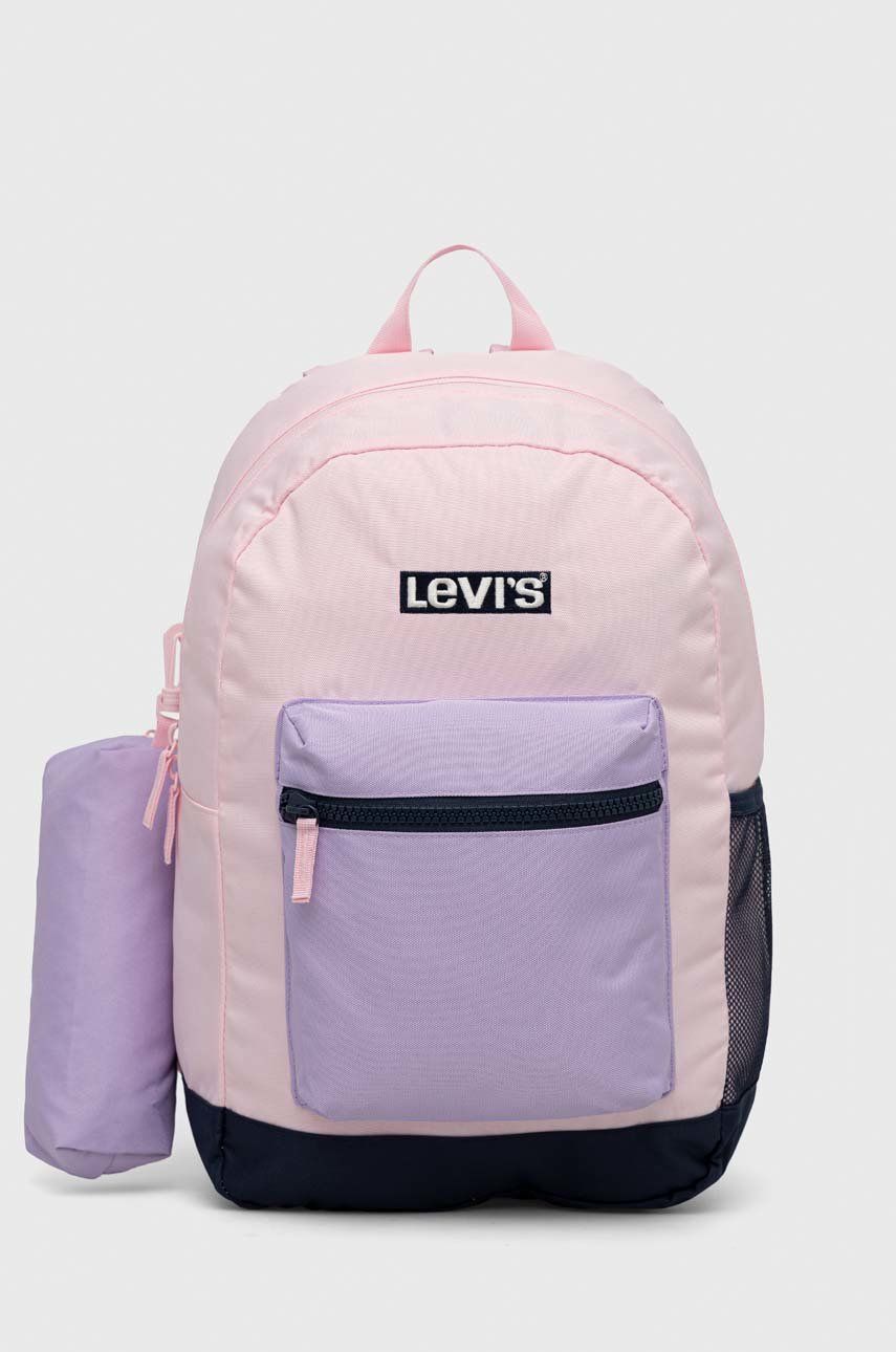Levi's plecak dziecięcy kolor różowy duży wzorzysty