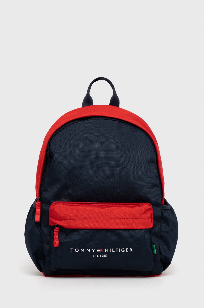 

Детска раница Tommy Hilfiger в червено голям размер с принт, Червен