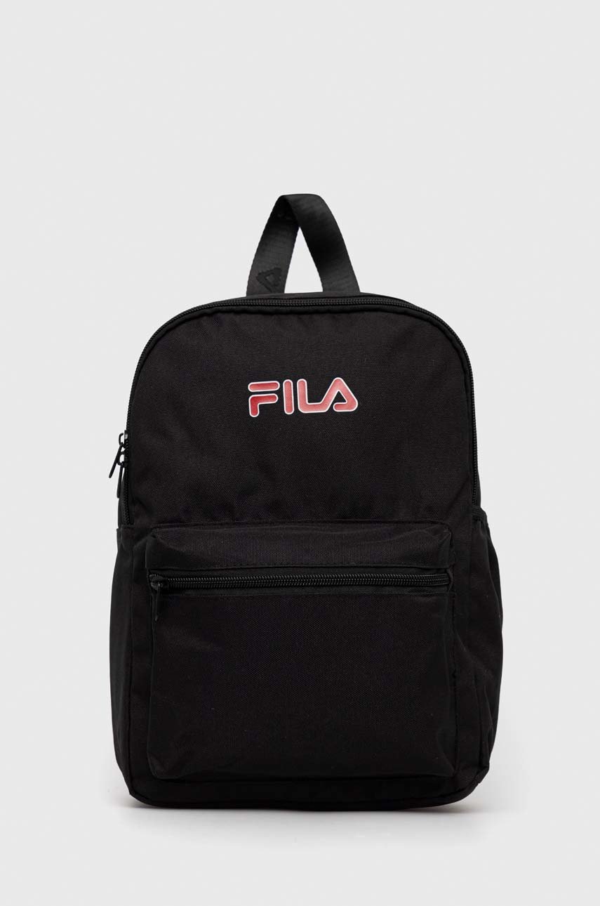 Fila ghiozdan copii culoarea negru, mic, cu imprimeu