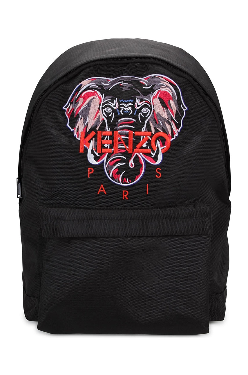 Kenzo Kids ghiozdan copii culoarea negru, mare, cu imprimeu