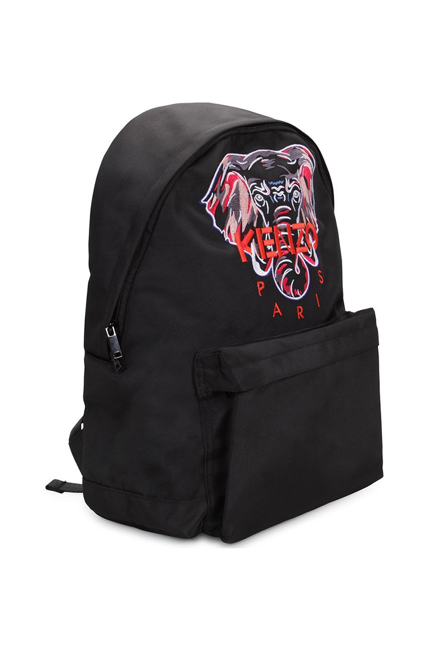 

Дитячий рюкзак Kenzo Kids колір чорний великий з аплікацією