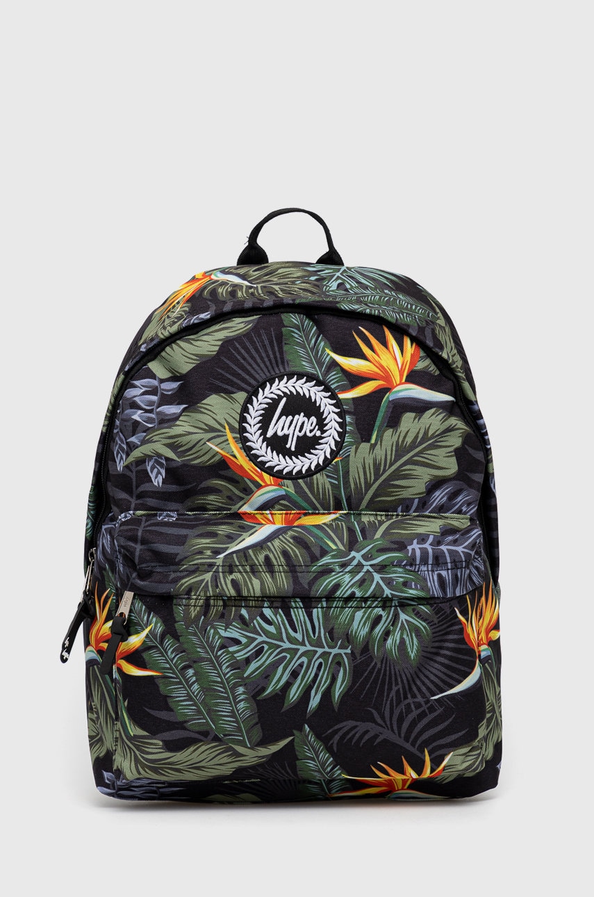 Hype ghiozdan copii khaki & yellow tropical twlg-793 culoarea verde, mare, modelator