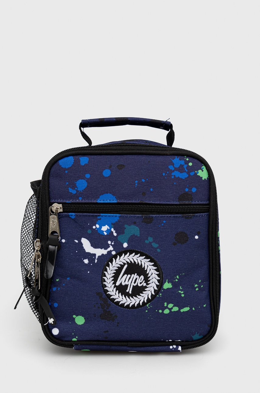 Hype geanta de pranz pentru copii blue green white large splat twlg-845 culoarea negru,