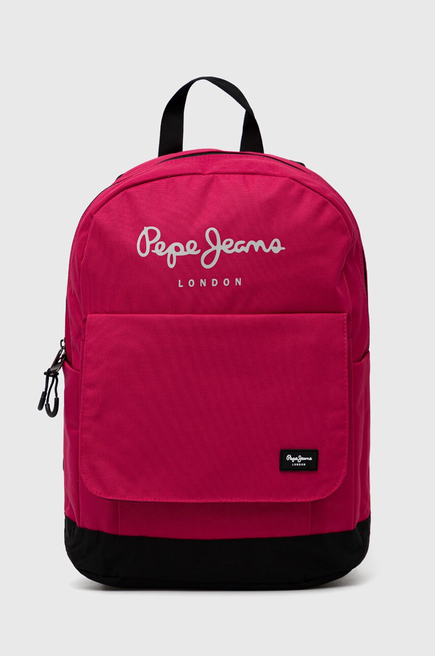 Pepe Jeans ghiozdan copii culoarea roz, mare, neted