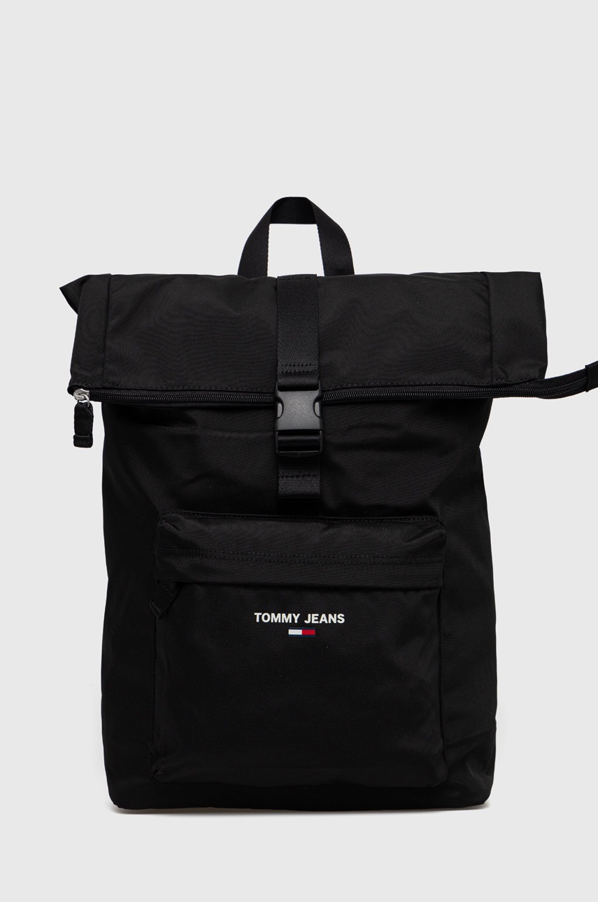 Tommy jeans rucsac barbati, culoarea negru, mare, neted