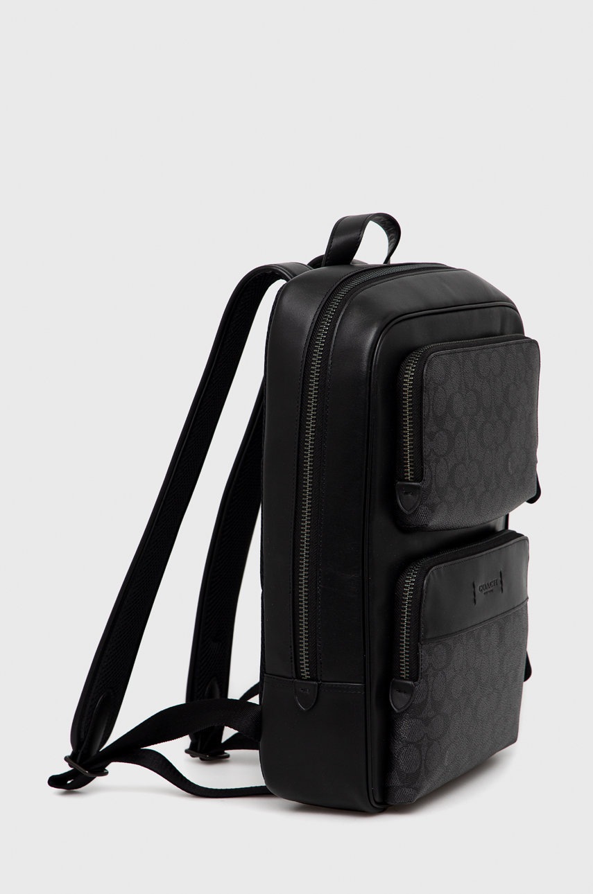 

Рюкзак Coach мужской цвет чёрный большой узорный