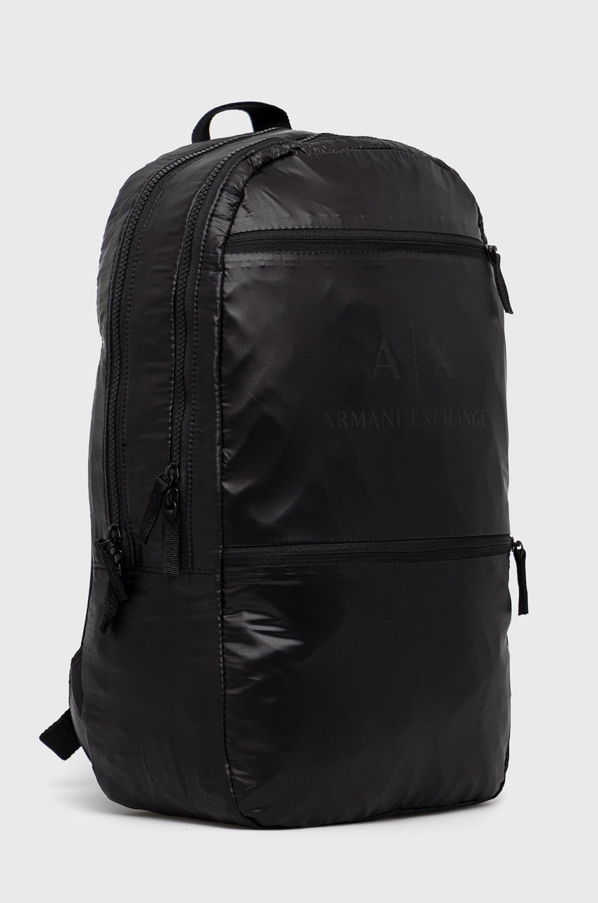 

Рюкзак Armani Exchange мужской цвет чёрный большой с принтом