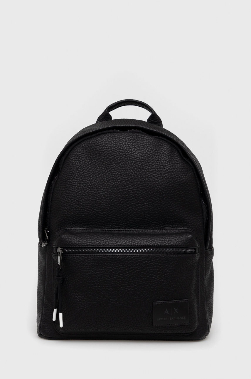 

Рюкзак Armani Exchange чоловічий колір чорний великий однотонний