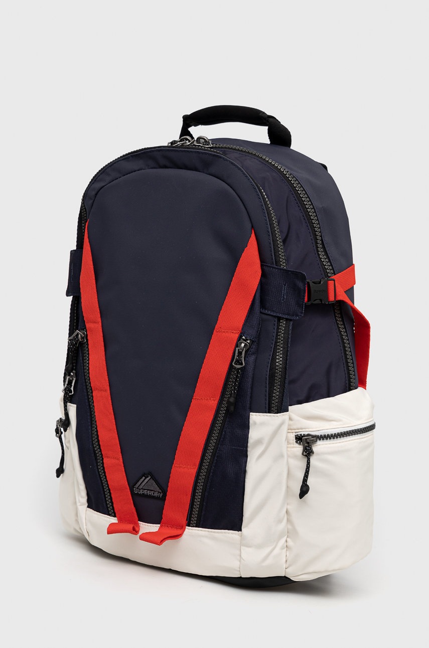 

Рюкзак Superdry мужской цвет синий большой узорный