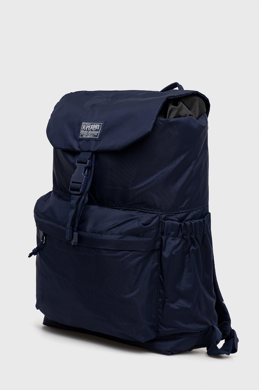 

Рюкзак Superdry мужской цвет синий большой однотонный