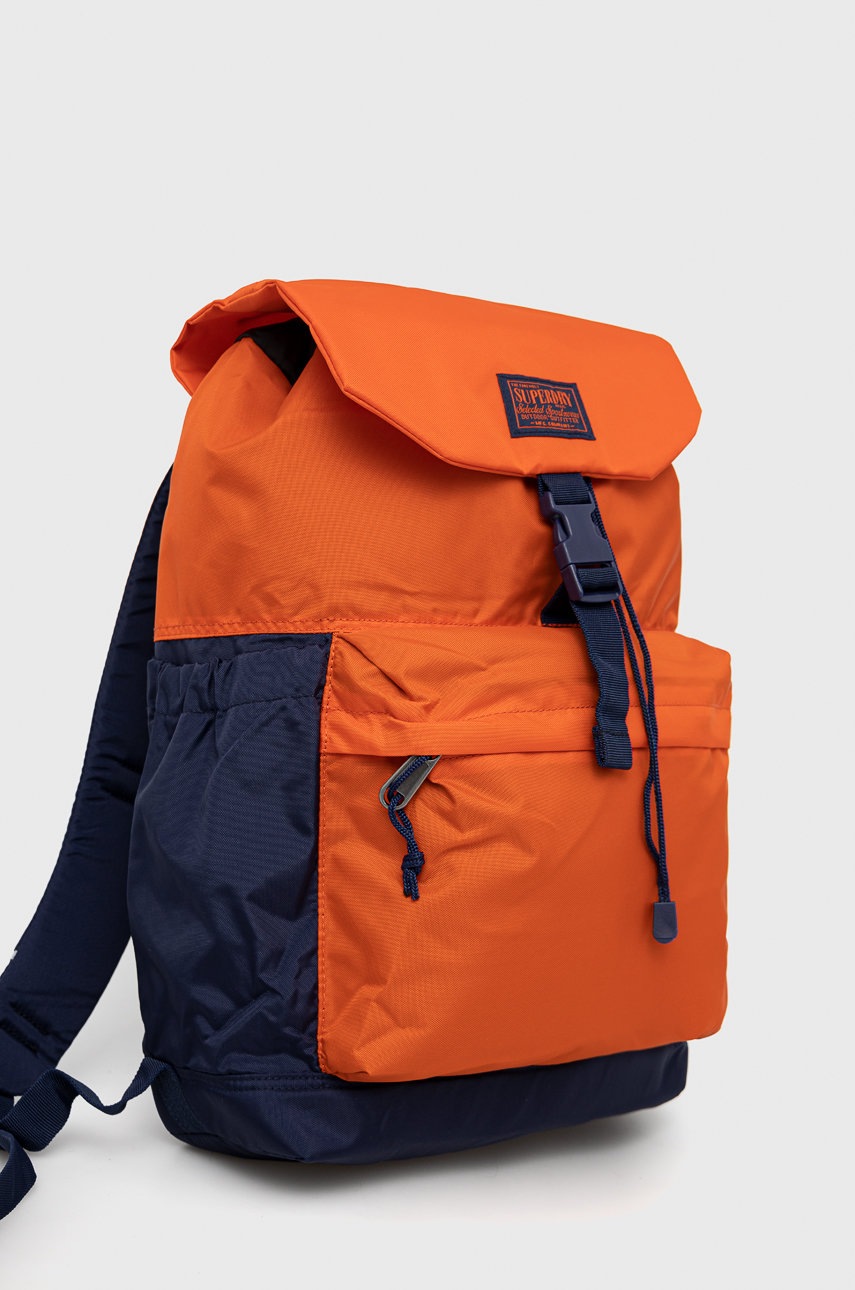 

Рюкзак Superdry мужской цвет оранжевый большой однотонный