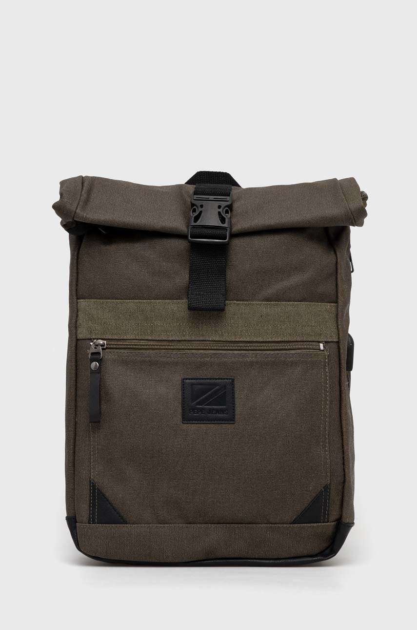 Pepe Jeans rucsac Spitfire barbati, culoarea verde, mare, neted