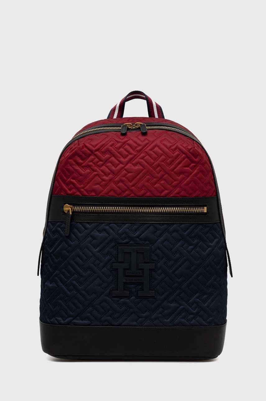 

Раница Tommy Hilfiger в тъмносиньо голям размер с десен, Тъмносин