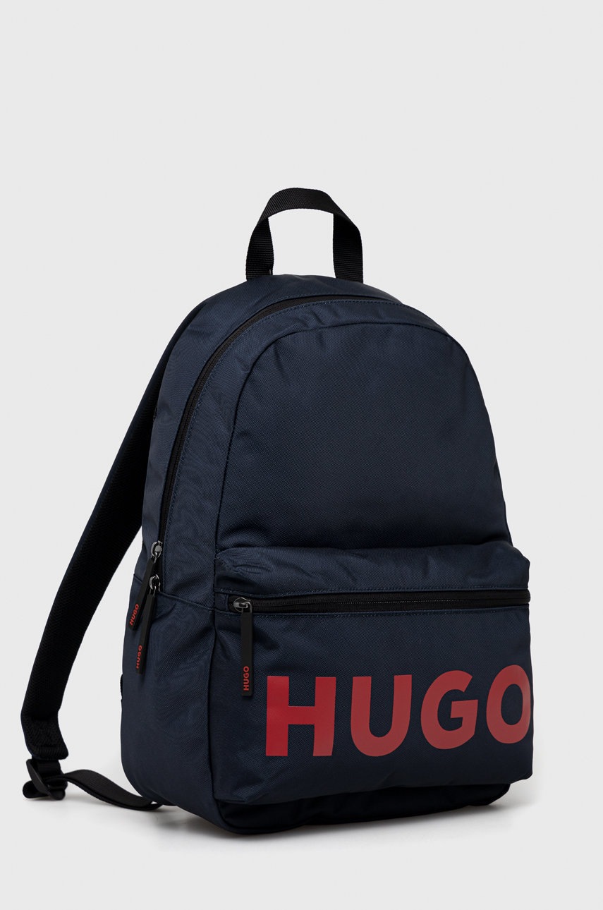 

Рюкзак HUGO мужской цвет синий большой узорный