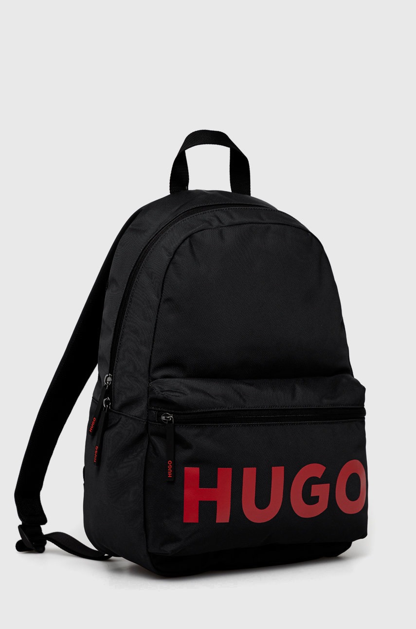 

Рюкзак HUGO мужской цвет чёрный большой узорный