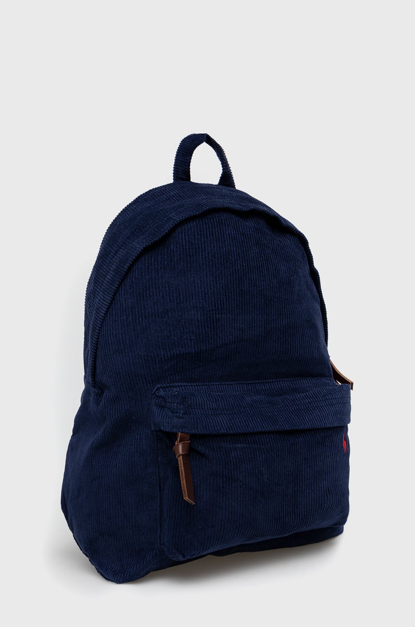 

Рюкзак из хлопка Polo Ralph Lauren мужской цвет синий большой однотонный